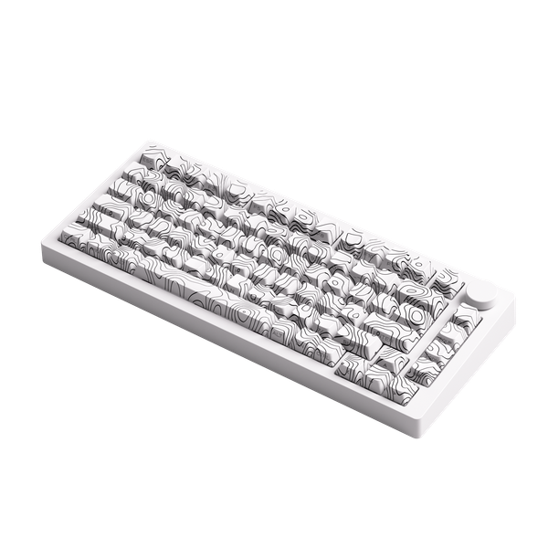Bàn phím Cơ Không Dây - MonsGeek M1 V5-SP Contour White (RGB/Aluminum/Akko V3 Piano Pro)