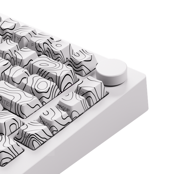 Bàn phím Cơ Không Dây - MonsGeek M1 V5-SP Contour White (RGB/Aluminum/Akko V3 Piano Pro)