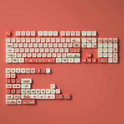 Akko Keycap Set - Raccoon MAO ( PBT Dye-subbed / MAO Profile / 142 nút)