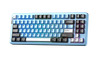 Bàn Phím Cơ Không Dây - Leobog Hi86 Blue Black White