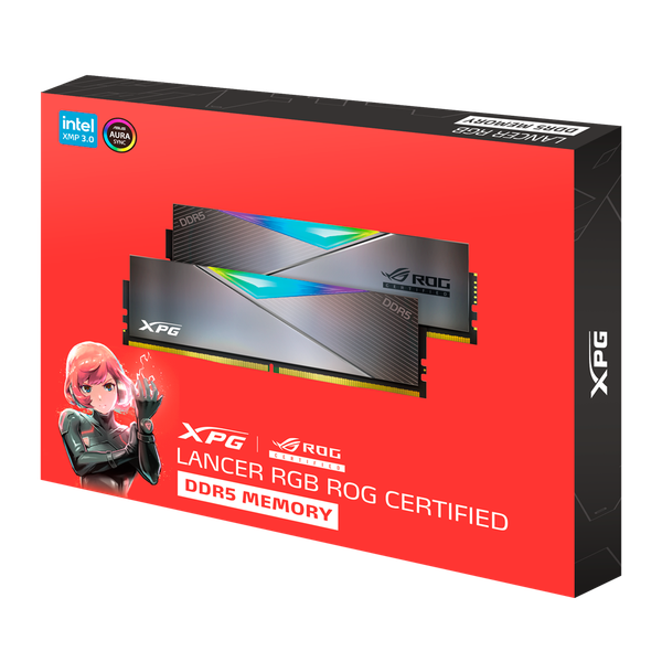 Ram Máy Tính - Adata XPG Lancer RGB ROG 32GB (2x16GB) | DDR5 | 6600MHz