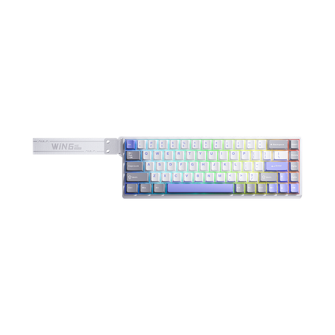 Bàn Phím Cơ Có Dây - Aula Win68HE Max Xám, Trắng, Xanh Dương / Rapid Trigger