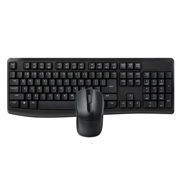 Bộ Phím Chuột Văn Phòng Không Dây - Rapoo X1800 Pro (Đen)