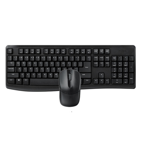Bộ Phím Chuột Văn Phòng Không Dây - Rapoo X1800 Pro (Đen)