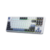 Bàn Phím Cơ Không Dây- AULA F87 White Blue / 3 Mode / Grey Wood V3 Switch
