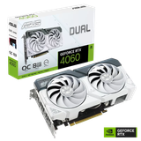 Card màn hình - ASUS Dual GeForce RTX 4060 White OC Edition 8GB GDDR6