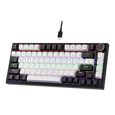 Bàn Phím Cơ Có Dây - Newmen GM326 White-Black / Gasket / Hotswap