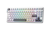 Bàn Phím Cơ Không Dây - Leobog Hi86 White Black