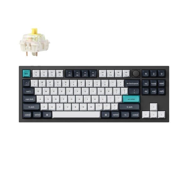 Bàn Phím Cơ Không Dây - Keychron Q3 Max Carbon Black / Wireless / Gateron Switch