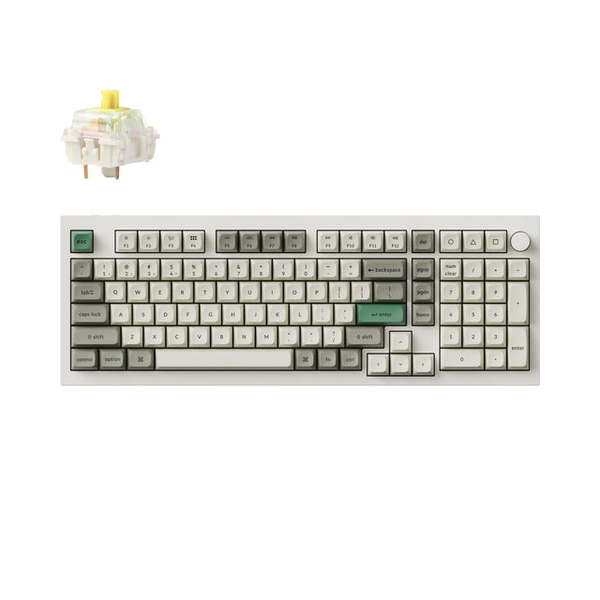 Bàn Phím Cơ Không Dây - Keychron Q5 Max Shell White / Wireless / Gateron Switch