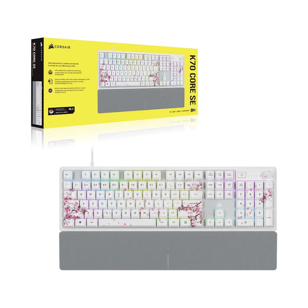 Bàn Phím Cơ Có Dây - Corsair K70 Core SE RGB Cherry Blossom
