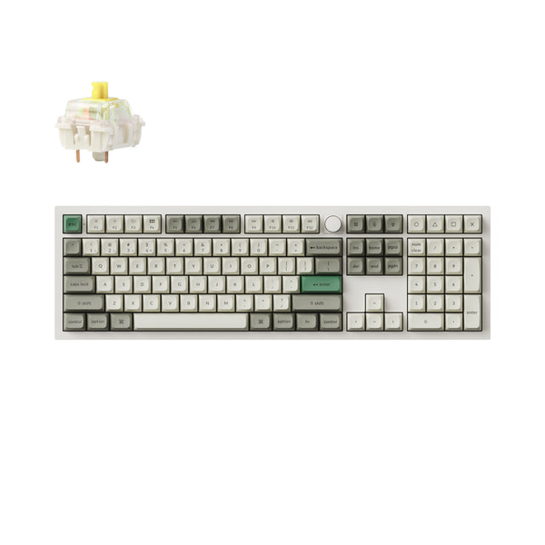 Bàn Phím Cơ Không Dây - Keychron Q6 Max Shell White / Wireless / Gateron Switch
