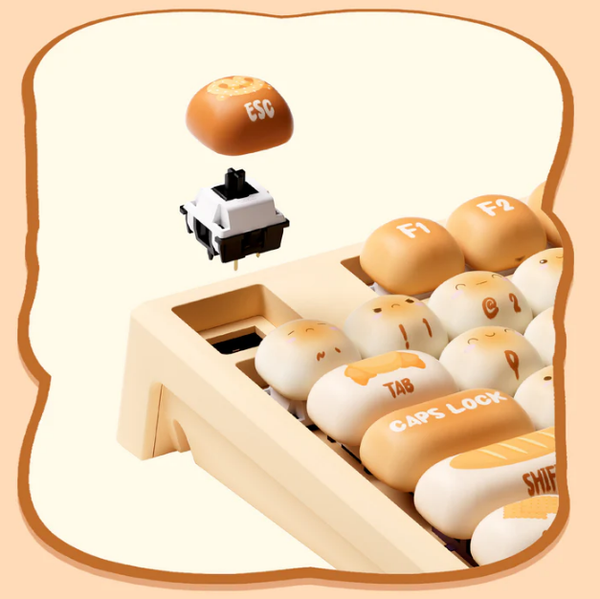 Bàn Phím Cơ Không Dây - MG108B Bun Wonderland (RGB / Hotswap / Switch Piano Pro / Multi-mode)