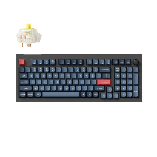 Bàn Phím Cơ Không Dây - Keychron V5 Max Carbon Black / Gateron Switch