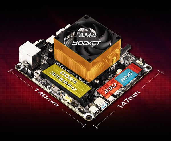 Mini PC - Asrock DeskMini X300 Series (Barebone)