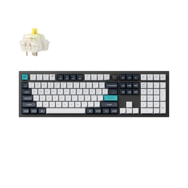 Bàn Phím Cơ Không Dây - Keychron Q6 Max Carbon Black / Wireless / Gateron Switch