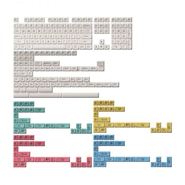AKKO Keycap Set – Cream ( PBT Double-Shot / MDA profile / 282 nút)