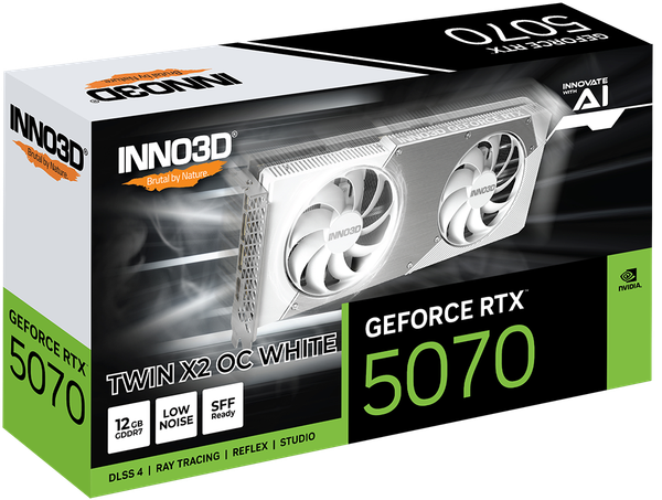 Card Màn Hình - INNO3D GeForce RTX™ 5070 TWIN X2 OC WHITE