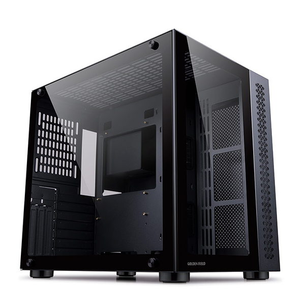 Case Máy Tính - Golden Field Window 360 Black / White