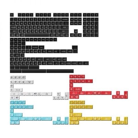 AKKO Keycap Set – WOB ( PBT Double-Shot / MDA Profile / 282 Nút )