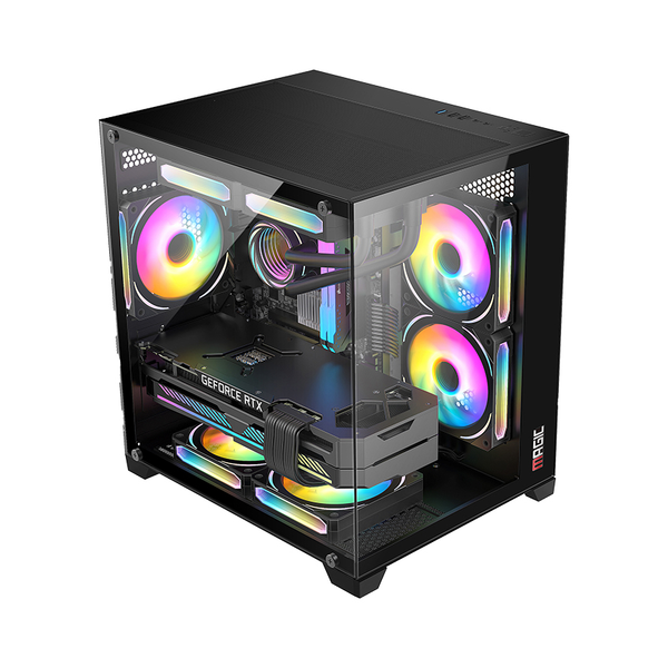 Case Máy Tính- Magic Aqua-M Ultra (Đen/Trắng)