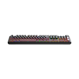 Bàn Phím Cơ Không Dây - Aula F108 Pro / Đen + Hồng gradient / Greywood v3 switch