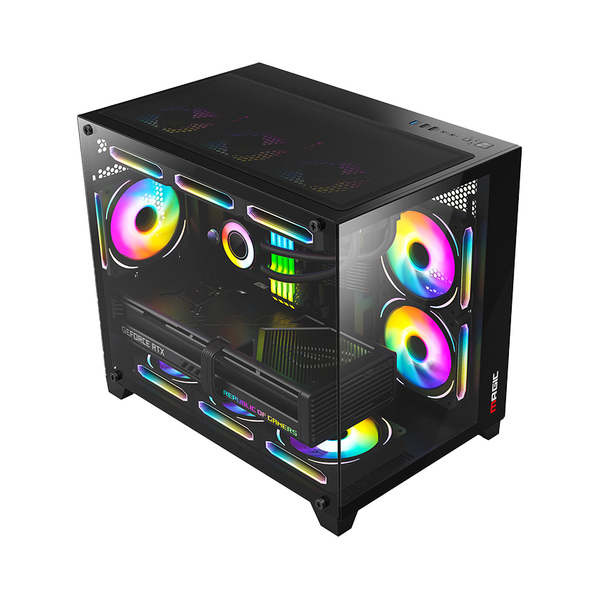 Case Máy Tính- Magic Aqua-M Ultra Pro (Đen/Trắng)