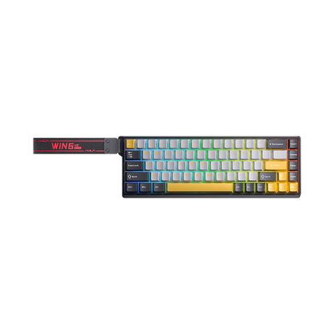 Bàn Phím Cơ Có Dây - Aula Win68HE Max Đen, Xám, Vàng / Rapid Trigger