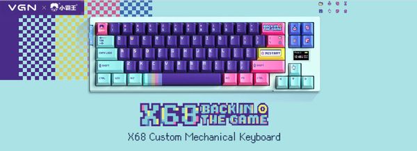 Bàn Phím Không Dây - VGN X68 | Wireless | Bluetooth