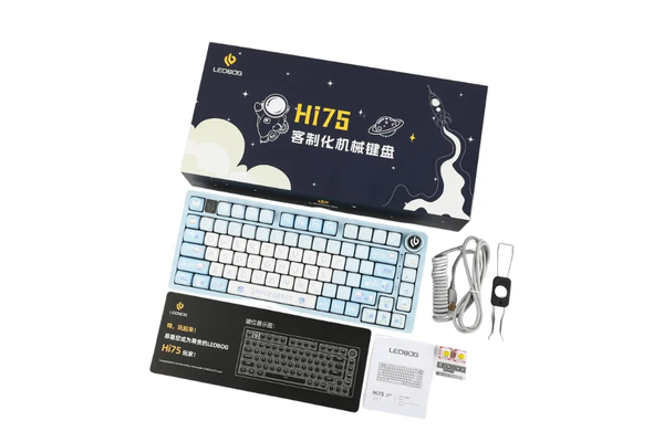 Bàn Phím Cơ Có Dây - Leobog Hi75 Blueberry Party