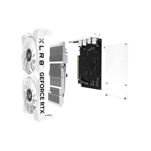 Card Màn Hình - PNY GeForce RTX 4060 XLR8 Gaming VERTO OC White Dual Fan 8GB