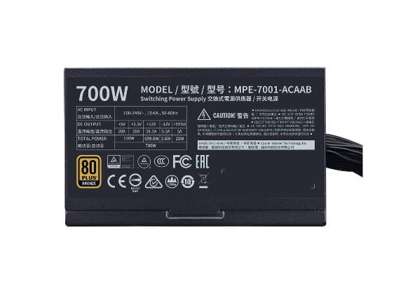 Nguồn máy tính Cooler Master MWE 700 BRONZE - V2 ( 700W )