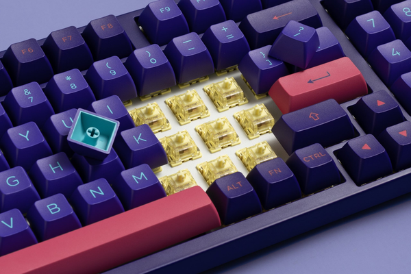 Bàn Phím Có Dây - Akko 3098 Neon (PBT Double Shot / Rainbow LED / ASA Profile)