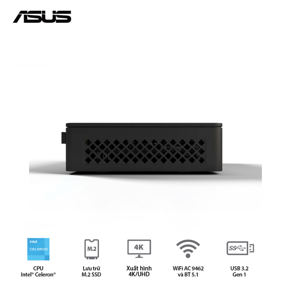 Mini PC -  Intel ASUS NUC 11 Essential L6 BNUC11ATKPE0000 (Pentium Silver N6005/Intel Core UHD Graphics/Wi-Fi 5+Bluetooth)