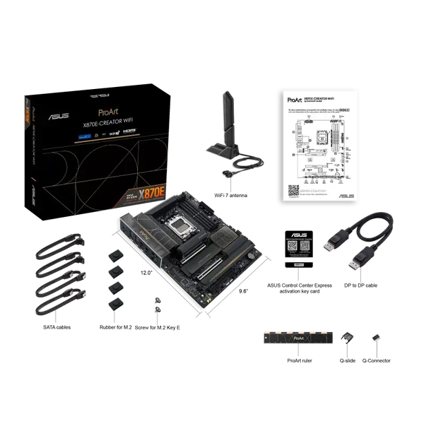 Mainboard - Asus Proart X870E Creator WIFI (AMD X870E, Socket AM5, ATX,DDR5)