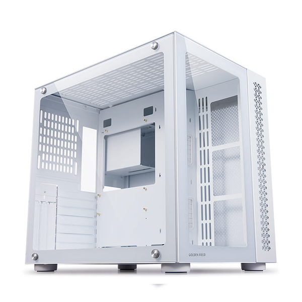 Case Máy Tính - Golden Field Window 360 Black / White