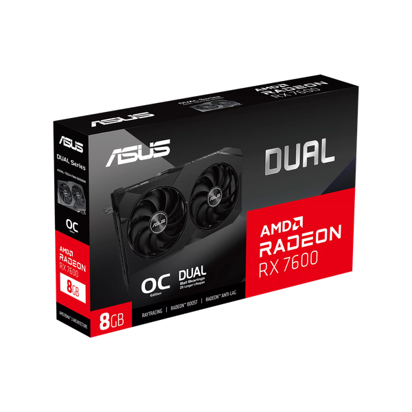 Card màn hình - ASUS Dual Radeon RX 7600 V2 OC Edition 8GB GDDR6
