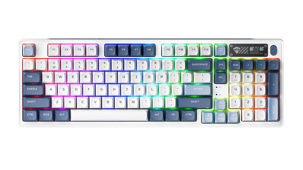 Bàn Phím Cơ Không Dây - Machenike K600G-B97 / Tri-mode / RGB