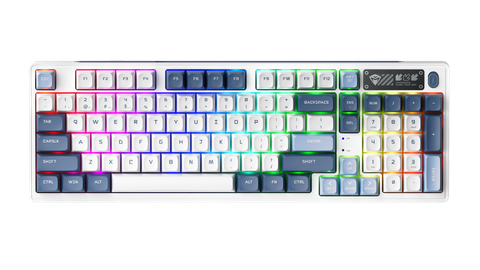 Bàn Phím Cơ Không Dây - Machenike K600G-B97 / Tri-mode / RGB