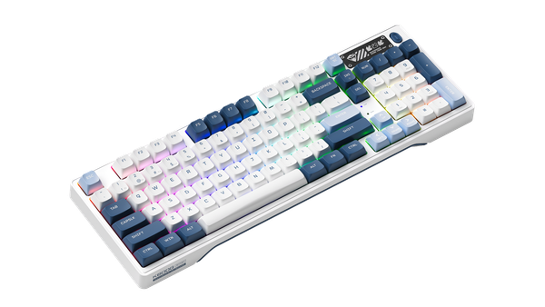 Bàn Phím Cơ Không Dây - Machenike K600G-B97 / Tri-mode / RGB