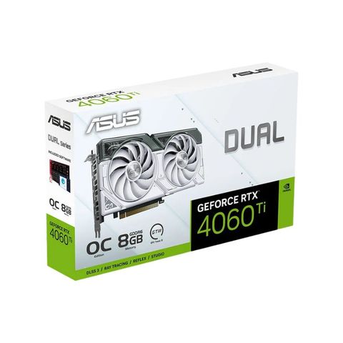Card màn hình ASUS Dual GeForce RTX 4060 Ti White OC Edition 8GB GDDR6