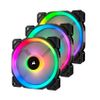 Bộ Fan Corsair LL120 RGB 120mm Dual Light Loop + Lighting Node PRO ( 3 Fan )