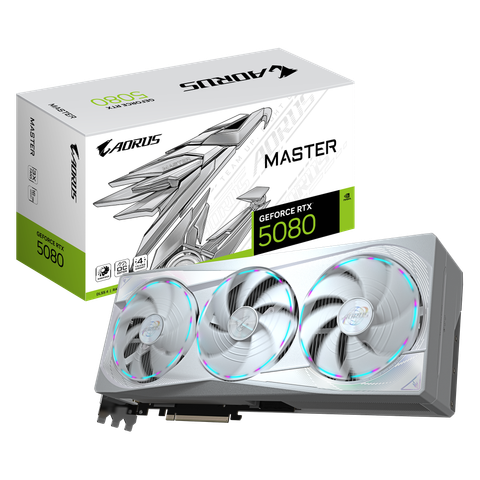 Card Màn Hình - Gigabyte AORUS GeForce RTX™ 5080 MASTER ICE 16G