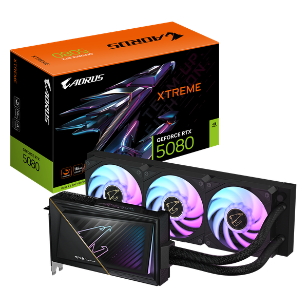 Card Màn Hình - Gigabyte AORUS GeForce RTX™ 5080 XTREME WATERFORCE 16G