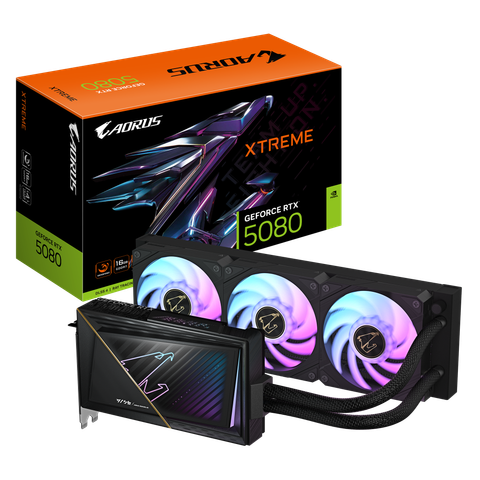 Card Màn Hình - Gigabyte AORUS GeForce RTX™ 5080 XTREME WATERFORCE 16G