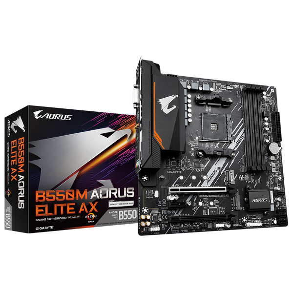 Mainboard -Gigabyte B550M AORUS ELITE AX (Wifi & Bluetooth)