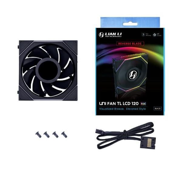 Fan Máy Tính - Lian Li UNI FAN TL | LCD | Normal | REVERSE | Black | White