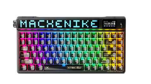Bàn Phím Không Dây - Machenike KT84-B84W / Smart Screen / Tri-mode