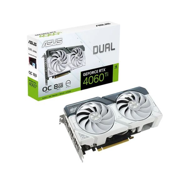 Card Màn Hình - ASUS Dual GeForce RTX 4060 Ti White OC Edition 8GB GDDR6
