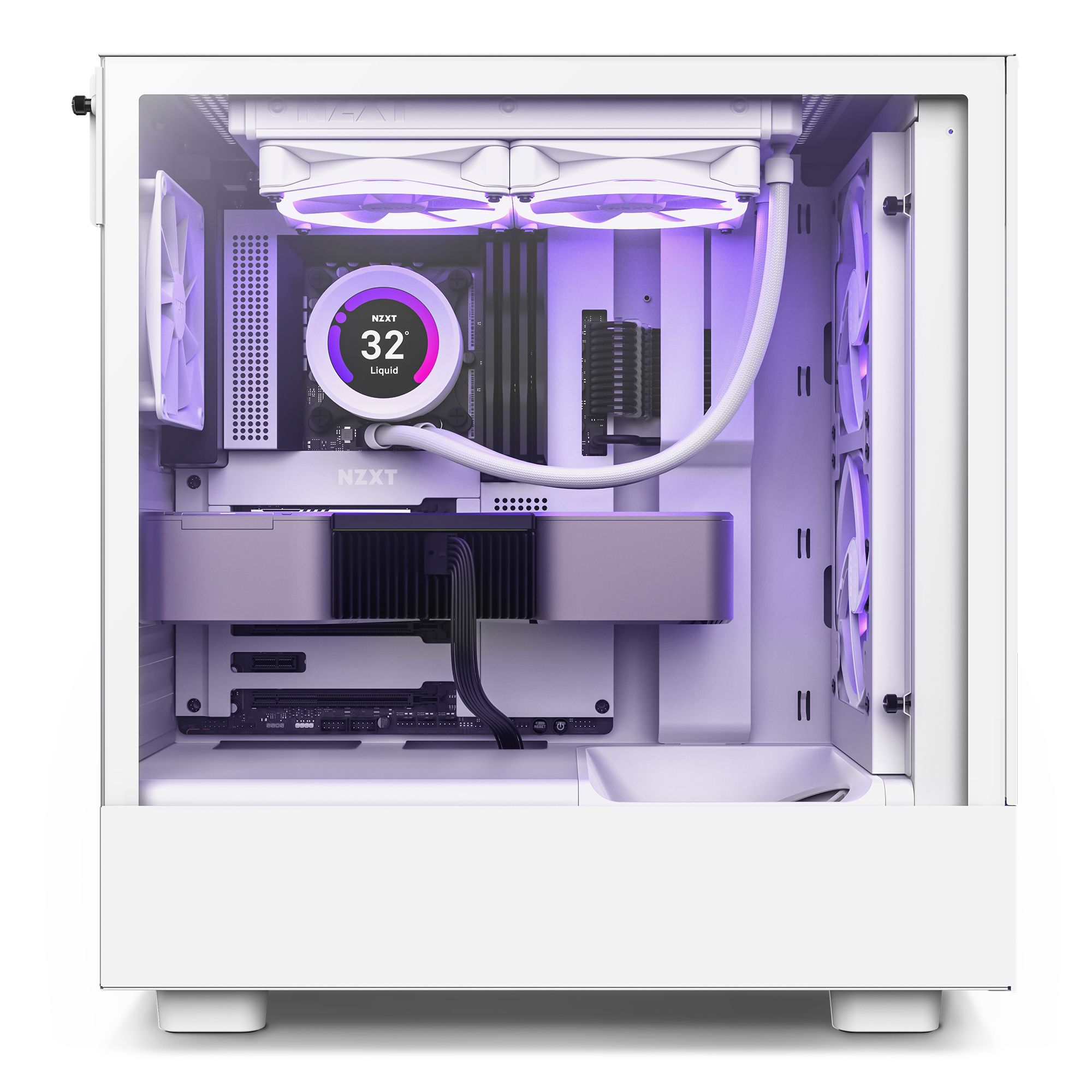 Vỏ Case Máy Tính NZXT H5 Flow / White Black Thế Giới Gear PC